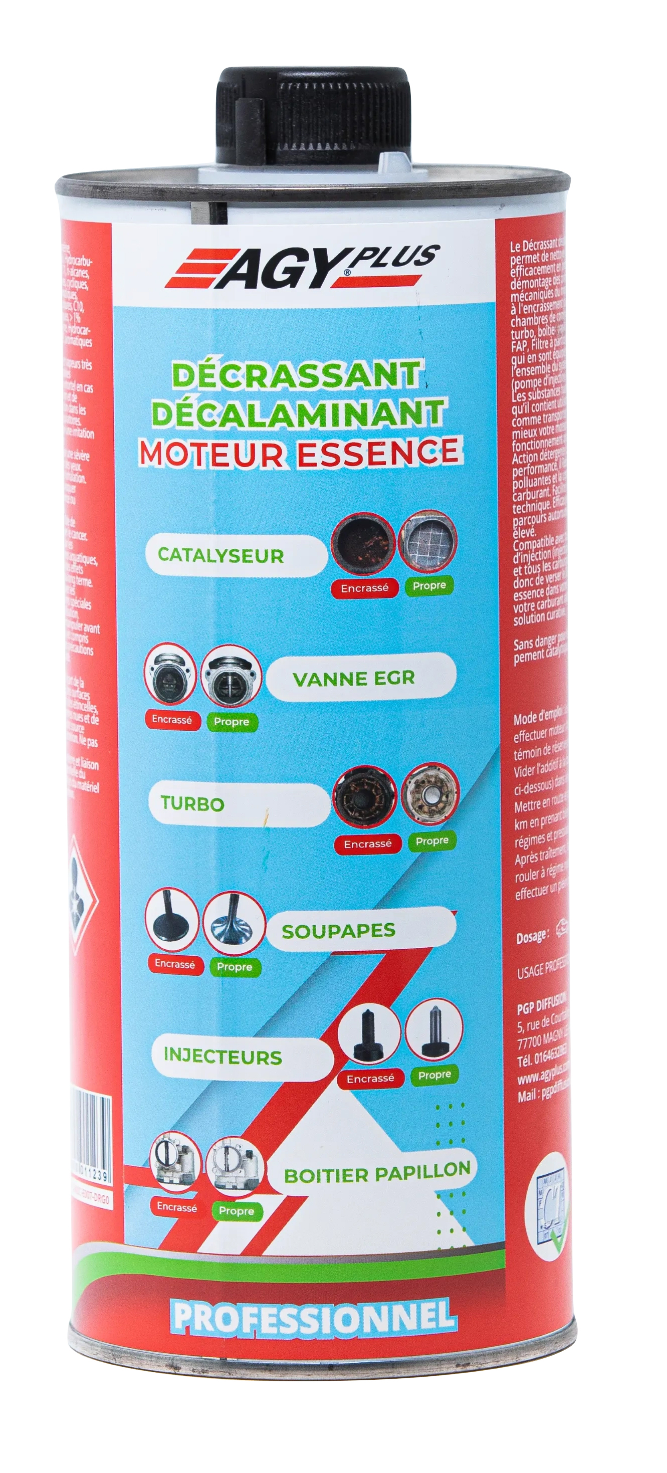 Décrassant décalaminant moteur essence