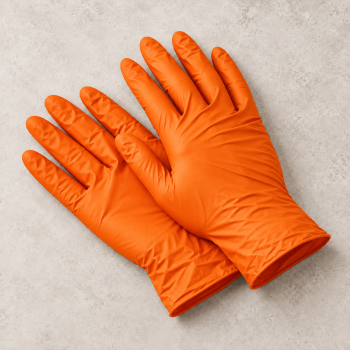 Image - Gants nitrile orange — Extra Strong